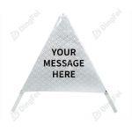 Reflective Tripod Warning Sign - Reflective Roll Up Tripod Warning Sign